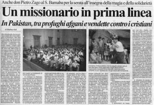 Un missionario in prima linea