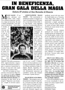 In beneficienza, gran galà della magia