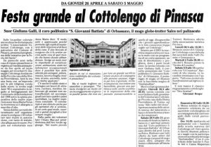 Festa grande al Cottolengo di Pinasca