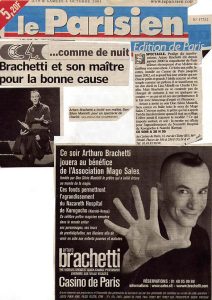 Brachetti et son maître pour la bonne cause