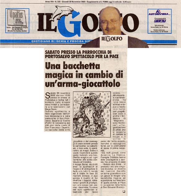 Ritaglio: Una bacchetta magica in cambio di un'arma giocattolo
