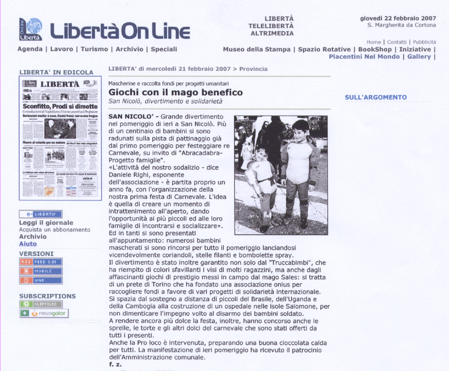 Ritaglio: Giochi con il mago benefico