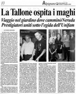 La Tallone ospita i maghi