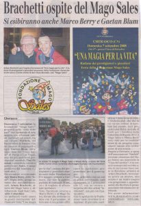 Brachetti ospite del mago Sales