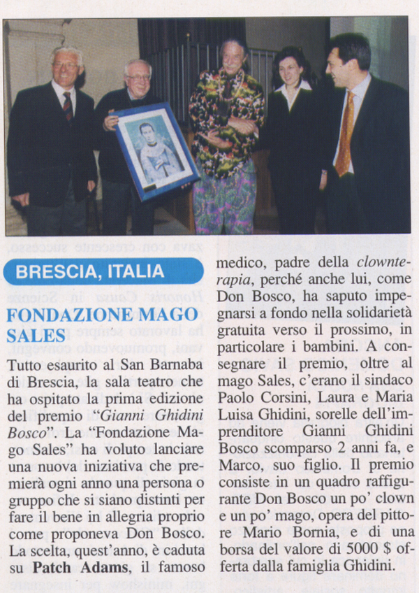 Ritaglio: Fondazione Mago Sales