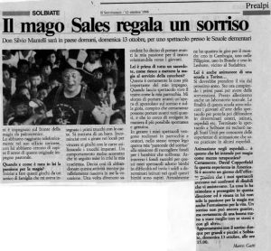 Il magos Sales regala un sorriso