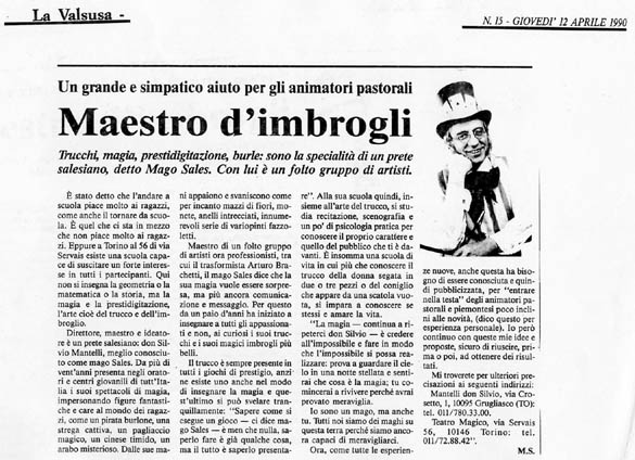 Ritaglio: Maestro d'imbrogli